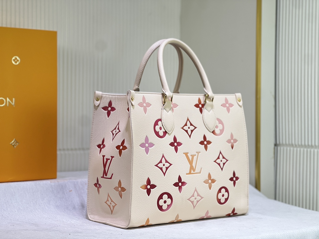 後払い可能35cm MMルイヴィトン M45039 オンザゴー  Sunrise Aquarelle  Monogram Empreinte スーパーコピー LVバッグ代引き国内発送